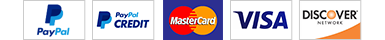 Pay with PayPal, PayPal Credit or any major credit card